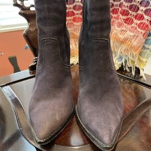 Ash Jasmine Suede Wedge Bootie 39